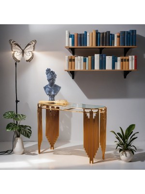 Normadia Lüx Gold Paslanmaz Metal Piyano Modeli Dresuar, Şık ve Dayanıklı Tasarım