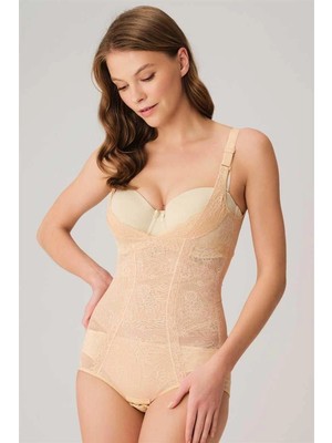 Giyim Toparlayıcı Dikişli Kancalı Sıkı Badi Korse