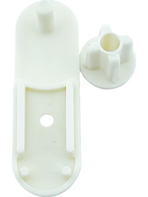 MorPerde Zebra Perde Oval Beyaz Etek Çıta Tıpası