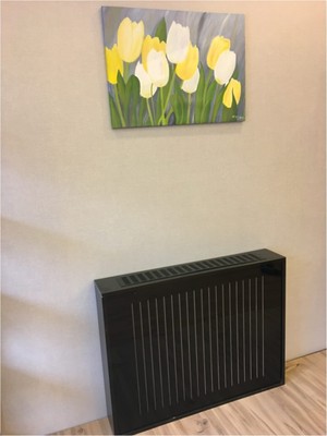 Normadia Şık Siyah Lale Petek Kaplama 90X140, Isı ve Renk Koruyucu Tasarım