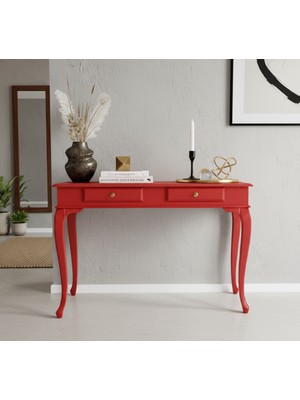 Normadia 110 cm Masif Lükens Kırmızı Dresuar, Şık ve Modern Tasarım