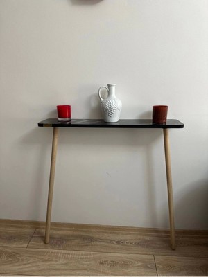 Normadia Şık Ahşap Dresuar, Ayaklı 100 Cm, Petek Üstü Raf, Modern Tasarım