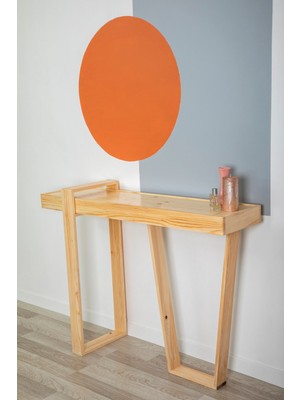 Normadia Doğal Ahşap Dekoratif Vestiyer Rafı 118X31, Şık ve Fonksiyonel Tasarım