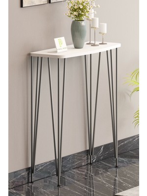 Normadia Modern 80CM Beyaz Dresuar ile Şık ve Işlevsel Köşe Konsolu