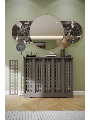 Normadia Antrasit Ayasofya Modeli, Petek Kaplama, 96 cm Iç, 100 cm Dış Ölçü