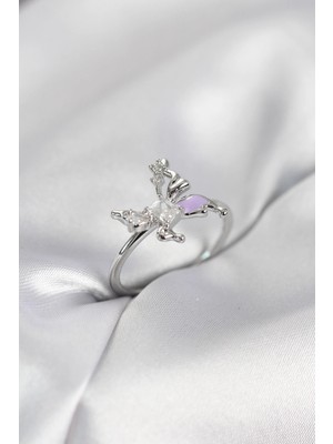 LTG Nova Gümüş Renk Model Zirkon Taşlı Kadın Yüzük