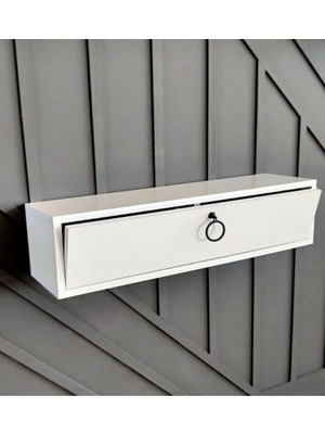 Normadia 60 cm Beyaz Mdf Dresuar, Hol ve Oturma Odası Için Şık Depolama Ünitesi