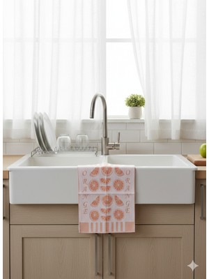 A.Z.H. (1 Adet) 50X75 cm Jakarlı Lüks Kurulama Bezi, Mutfak Havlusu, Jakarlı Havlu, Servis Havlusu Bezi