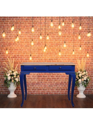 Normadia Mavi Ceviz Eskitme Ahşap Dresuar, Şık ve Zarif Tasarım