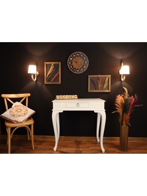 Normadia Şık 80 cm Çekmeceli Masif Beyaz Dresuar, Modern ve Fonksiyonel Tasarım