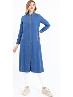 Berelance 7089 Önden Fermuarlı Cepli Kol Ucu Lastikli Tansel Kap #10-25#