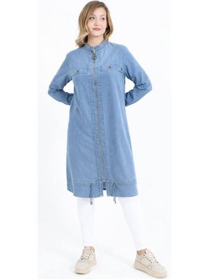 Berelance 6060 Önü Fermuarlı Kol Ucu Lastikli Sıfır Yaka Tansel Kap #10-25#