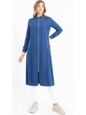 Berelance 7089 Önden Fermuarlı Cepli Kol Ucu Lastikli Tansel Kap #10-25#