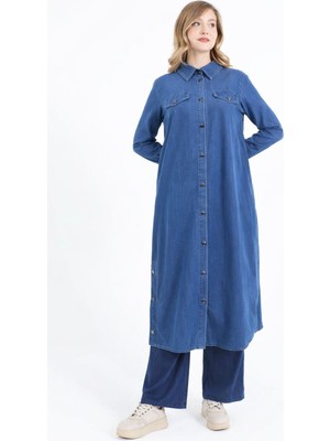 Berelance 3649 Önden Düğmeli Cep Görünümlü Tansel Kap #10-25#