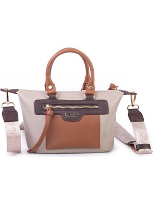 Nas 1496 Kadın Mini El ve Postacı Çantası Kum