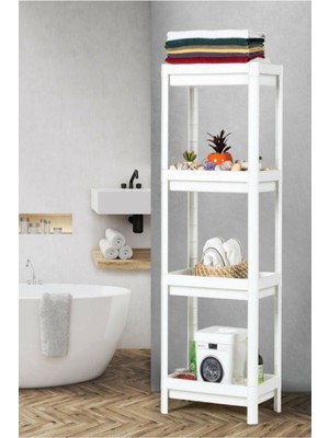 Arenes Shelf 3 Katlı  Raf Ünitesi -  Mutfak - Banyo  Depolama Rafı - Lisinya