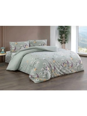 Kristal By Taçç Ranforce Bahar Adaçayı Çift Kişilik Nevresim Takımı