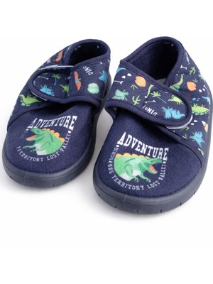 Liarca Erkek Çocuk Mavi Cırt Cırtlı Günlük Ayakkabı – Yumuşak Tabanlı, Rahat ve Hafif Panduf