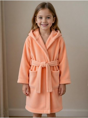 Le Gule Home Triga Kumaştan Kız&erkek Çocuk Bornozu