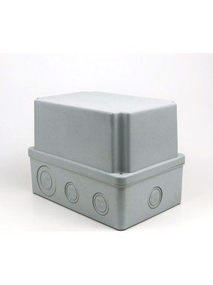 Fırıncı Depom 180X120X120 mm Etanj Buat Kutusu - Derin Tip Gri Plastik Elektrik Ek Kutusu (Pg Girişli)