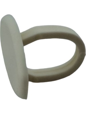 MorPerde Stor Perde Oval Krem Etek Çıta Tıpası