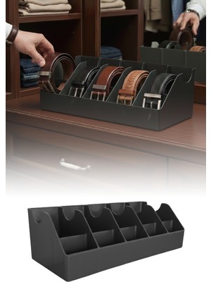 Omilife 10 Bölmeli Kemer Organizer, Çorap, Kravat, Takı, Makyaj, Çekmece, Dolap Içi Depolama
