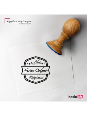 Baskı Life Kişiye Özel Kitap Damgası Kitap Mührü Kaşe Kitap Mühür Özel Damga 151