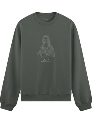 The Lucid Lab La Gioconda Oversize Sweatshirt - Antrasit