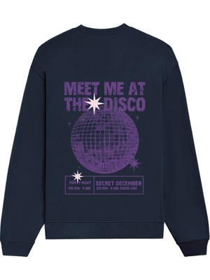 The Lucid Lab Meet Me At The Disco Oversize Sweatshirt - Lacivert