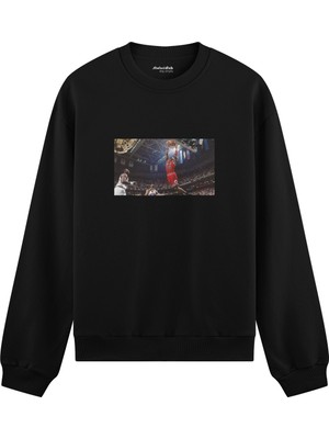 The Lucid Lab Michael Jordan Chicago Bulls 1997 Oversize Sweatshirt - Siyah