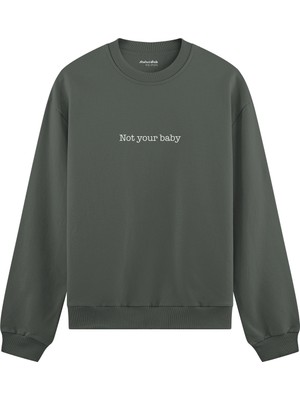 The Lucid Lab Not Your Baby Oversize Sweatshirt - Antrasit
