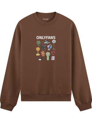 The Lucid Lab Onlyfans Oversize Sweatshirt - Kahverengi