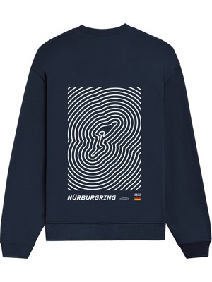 The Lucid Lab Nürburgring Artwork Oversize Sweatshirt - Lacivert