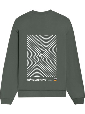 The Lucid Lab Nürburgring Artwork Oversize Sweatshirt - Antrasit
