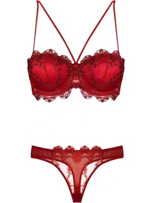 Daniska Nurteks 4591 Destekli Dantelli Sütyen Takım