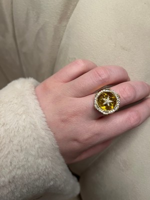 Asteria Jewelry Tasarım Renkli Taşlı Ayarlanabilir Yüzük