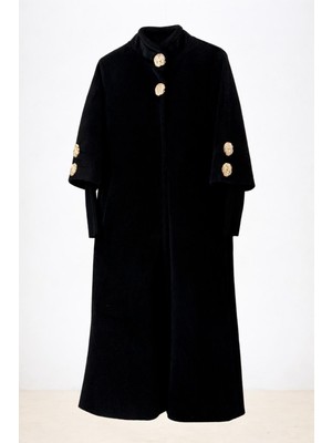 JOOQSTORE Gold Düğmeli Kaban