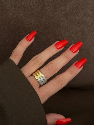 Asteria Jewelry Mer. Model Ayarlanabilir Vip Yüzük