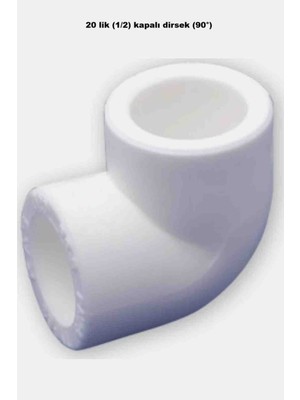 Pprc Kapalı Dirsek 20 Lik 1/2 Su Tesisatı 10ADET