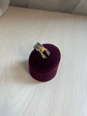 Asteria Jewelry Çift Renk Ayarlanabilir Yüzük Serenay Yüzük