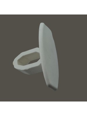 MorPerde Stor Perde Altıgen Beyaz Etek Çıta Tıpası