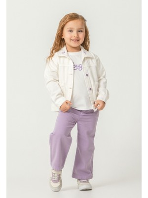 Alg KIZ ÇOCUK ÇİÇEK İŞLEMELİ BAYRAMLIK 3'LÜ TAKIM (Bir Beden Büyük Önerilir)