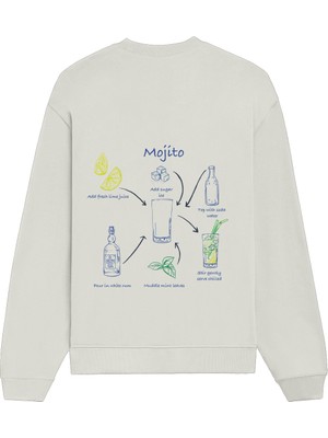 The Lucid Lab Mojito Oversize Sweatshirt - Beyaz