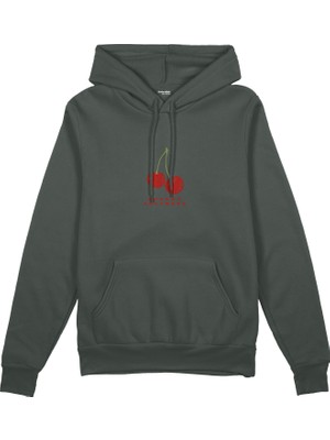 The Lucid Lab Cherry Fullness Oversize Hoodie - Antrasit