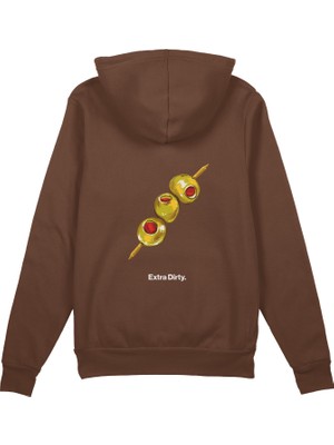 The Lucid Lab Extra Dirty Oversize Hoodie - Kahverengi