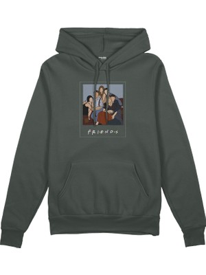 The Lucid Lab Friends Silüetli Oversize Hoodie - Antrasit