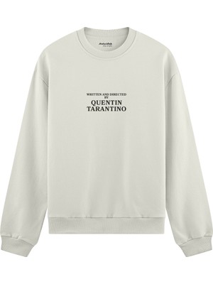 The Lucid Lab Quentin Tarantino Oversize Sweatshirt - Beyaz