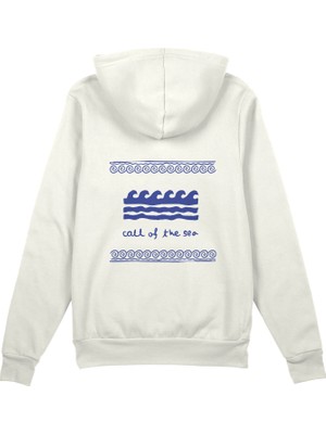 The Lucid Lab Call Of The Sea Oversize Hoodie - Beyaz