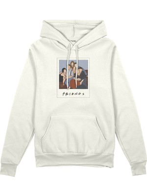 The Lucid Lab Friends Silüetli Oversize Hoodie - Beyaz