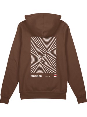 The Lucid Lab Circuit De Monaco Artwork Oversize Hoodie - Kahverengi